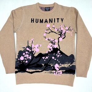 Japan- Osaka- Tokyo- Kyoto Humanity Knit sweater - Japanese Cherry Tree